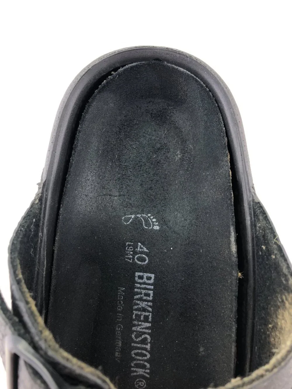 Birkenstock Tatami Black Leather Slide Sandals 9